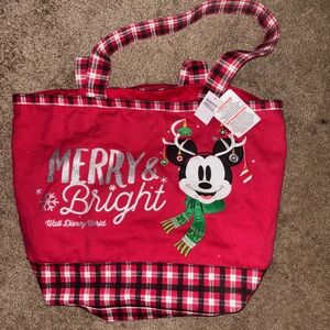 Disney parks Christmas tote bag